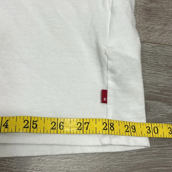 Levi’s White Varsity Circle Logo Short Sleeve Crewneck T-Shirt 3X - Picture 7 of 14